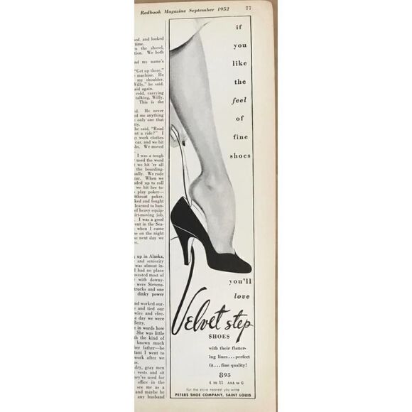 Velvet Step Vintage 1950’s Tan Brown Leather Women Heels Size 6.5 - Picture 11 of 12